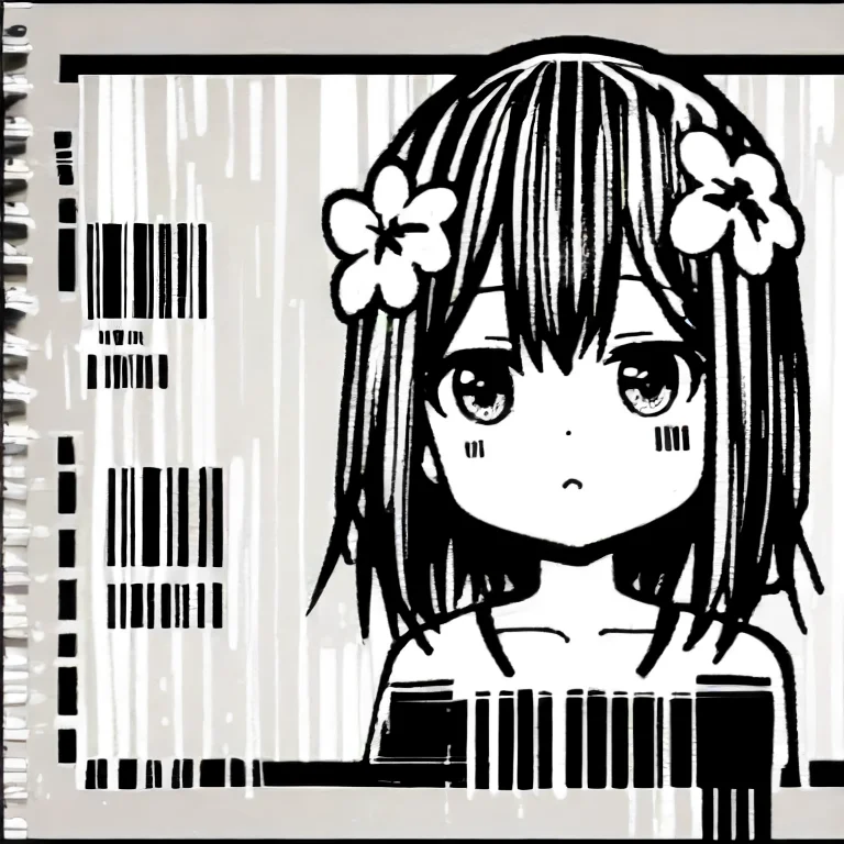 girl, monochrome flower, ðððððððððð barcode sketch, <lora:ðððððððððð:1.0>, <lora:Hyper-SDXL-2steps-lora:1.0>