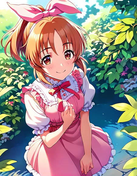 <lora:pony_xl_abe nana:0.8>,abe nana,score_9,score_8_up,score_7_up,source_anime,1girl,bright girl,;d,smile,