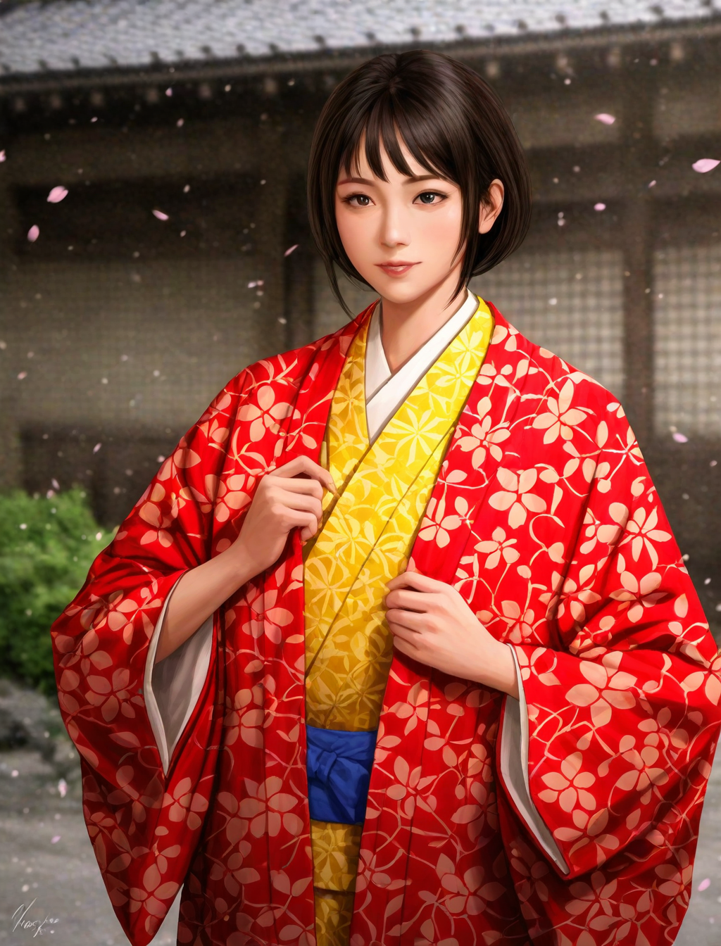 <lora:nobuyabo-style_XL_illustrious-noob_v1:1>nobuyabo style, 1girl, kimono, japanese clothes,, best quality, masterpiece, high quality,newest, absurdres, highres,incredibly absurdres ,<lora:NoobV065sHyperDmd:1>