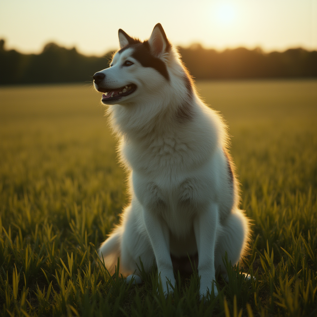 cinematic film still of  <lora:perfection style v2d:1>
A perfect photo of a dog sitting in a field of tall grass,1girl,solo,black hair,long sleeves,animal ears,standing,tail,outdoors,glowing,grass,scenery,white fur,bear ears,bear girl , detailed face, detailed body, detailed hands, detailed eyes, detailed nose, detailed ears, detailed hair, detailed, perfection, detailed teeth, detailed skin texture, wrinkly, detailed fingers, detailed mouth, beauty, realism, real, detailed hair, detailed pores, detailed background, sharp image, detailed lips, different race, different color, different haircut, different skin tone, different, different people, different pose, perfection style, shallow depth of field, vignette, highly detailed, high budget, bokeh, cinemascope, moody, epic, gorgeous, film grain, grainy