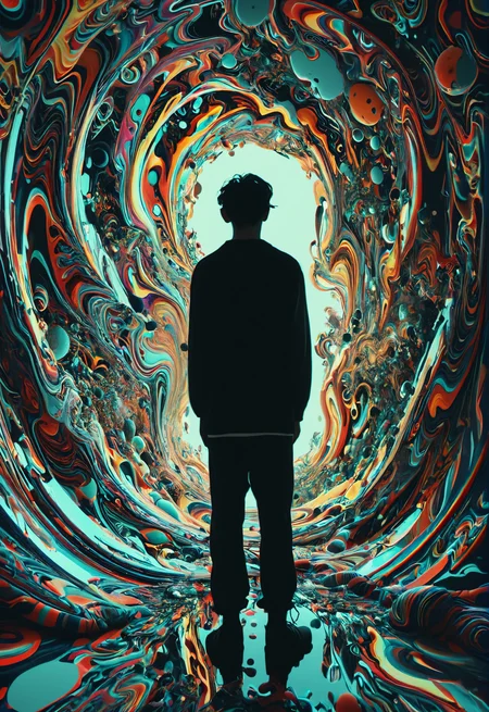 a random-questionable & strangest creative and cool photograph, bizarre & unmatched, parallel universe, modern art composition, highly stylish, medium contrast,bold lines,poster, intricate,artstation,Psychedelic tapestry<lora:add-detail-xl:1> <lora:xray:1.4> <lora:MJ52:0.5> <lora:sli-v1:1>