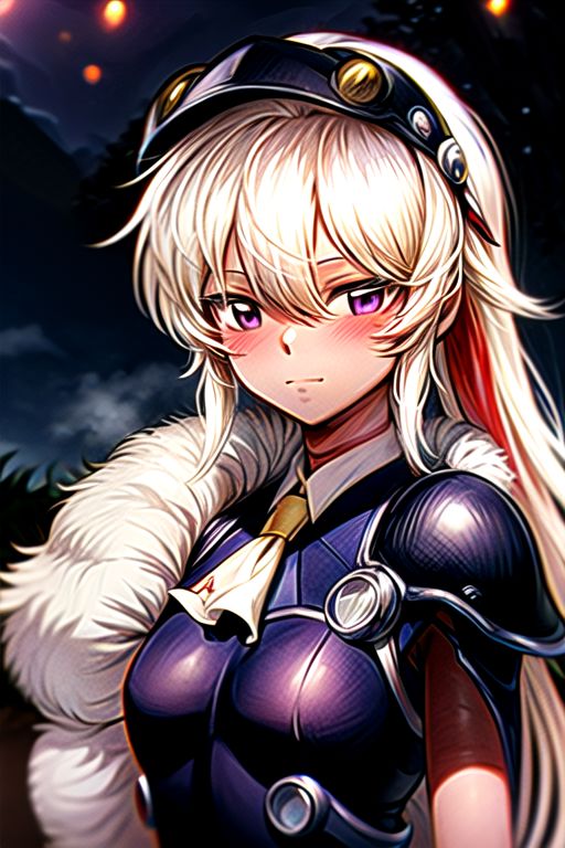 best quality 1girl Setsun4 solo long hair,  (night time) forest background black hair very long hair purple eyes multicolored hair armor, small, (fur trim) (medium body),<lora:EMS-179-EMS:0.800000>,<lora:EMS-293862-EMS:0.800000> bow, hair_bow, hair_tubes, red_bow, brown_hair, long_hair, bangs, ascot, frilled_bow, yellow_ascot, blush, smile, hair_between_eyes, athletic, armor, miko, strengthmda,  Smiling, happy, winged helmet