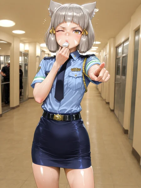 (1girl:1.4), (general:1.3), (extremely detailed background:1.5), (extremely detailed:1.5), (super detailed skin:1.5), (beautiful detailed eyes:1.5), (extremely detailed skin:1.3), (shiny skin:1.1), (soft-edged:1.9), (photorealistic:1.3), (hyperrealistic:1.3), BREAK
<lora:nia-illu-nvwls-v1_1:0.4> nia \(xenoblade\), city, <lora:å©¦è­¦ããªã¹ã³ã¹ãã¬:0.5> Police_cosplay, police uniform, Police woman, miniskirt, police, cosplay, wince, light frown, (blowing whistle:1.2), pointing at viewer, whistle in mouth, (short body:1.2), BREAK
dramatic shadows, cinematic lighting, (photo background:1.3), Neromashin_Style_SKNSFW, P3ng01nd00, S0d3v111111m0, (8K resolution:1.2), (masterpiece:1.2), best quality, amazing quality, very aesthetic, absurdres, newest, (ultra detailed:1.3), (uhd:1.1), scenery, (volumetric lighting:1.1), <lora:ishikeXLillokrV53P1T1:0.5> <lora:AIã¤ã©ã¹ããããã_style_illustrious_goofy:0.3> <lora:ahemaru_777:0.35> <lora:Neromashin_Style_SKNSFW:0.35> <lora:Penguindou:0.15> <lora:Sodeviiiiiimu_Style:0.2> <lora:cfg_scale_boost:0.1> <lora:noob1.1-lineart_adjust_mult-mki:-2.0> BREAK