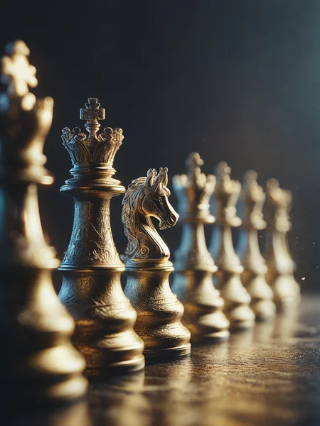Stylized chess pieces. Queen chess, Chess game, chess board, luxury and golden design. Photo realistic, cinematic light, concept art. , FrostedStyle <lora:SDXLFrosted:0.8> , <lora:Desolation:0.5>