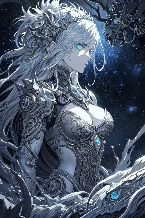 masterpiece, best quality,
score_9, score_8_up, score_7_up,
BREAK
(Masterpiece Digital Artwork:1.3) of (Graphic novel:1.3),(Proud:1.3) Steampunk style A stunningly intricate mechanical steampunk lion perches gracefully on a gnarled tree branch, its piercing gaze fixed directly upon the viewer. The creature's eyes are exquisitely detailed, reflecting the ethereal glow of a dark nebula that shimmers in the background. Soft bokeh adds an air of mystery to this captivating scene. . Antique, mechanical, brass and copper tones, gears, intricate, detailed,(by Artist Ethan Van Sciver:1.3),CGSociety,ArtStation,(Conceptual Art:1.3),(CMYK Colors:1.3)