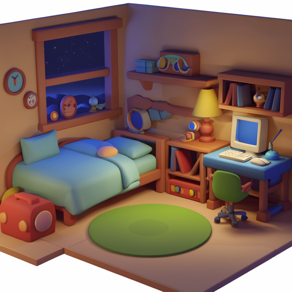 <lora:toonMIX-000008:0.6>,toon,3d,indoors,night,