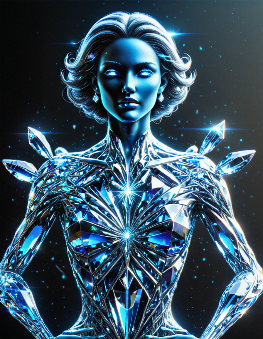 crystallora, crystal person