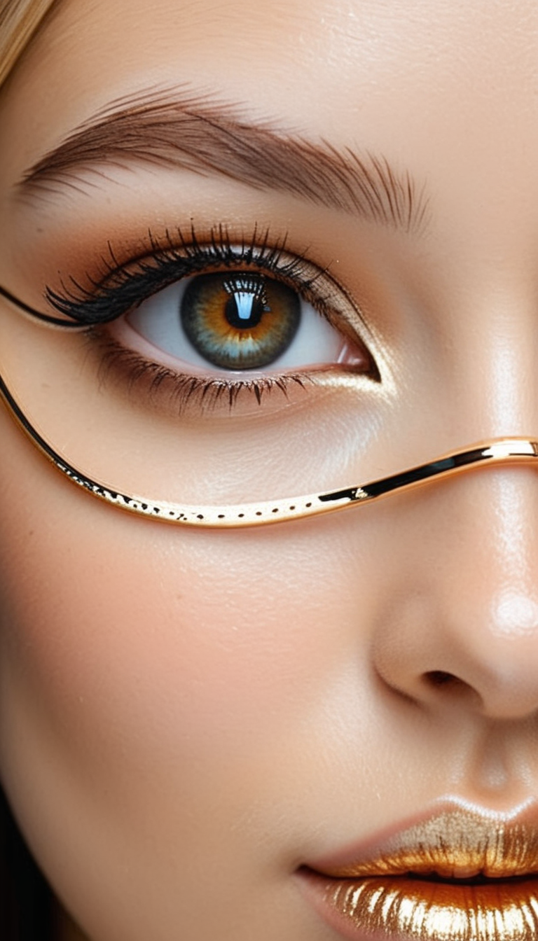 Close-up gorgeous girl face (wearing transparent Venetian Mask with intricate detailed golden filigree), cute, blonde, bang, freckles, striking siamese large eyes, aligned eyes, mirror eyes,
BREAK,
long lashes, trendy portrait,
tender Aesthetic nose, Aesthetic chin, ears, puffy lips, sensual lips, detailed texture, detailed eyes, detailed skin, clean skin,
<lora:Someplastic:1>, (ultra sharp focus:1.8), (detailed skin:1.8), (thin lines:1.8), (best quality:1.8),
<lora:Apparatus_-_Traction_City_Walkers_Vehicles:0.7>,