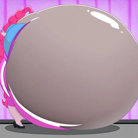 belly size bigger than main body)), (gigantic belly:2.0), goddess, Pinkie Pie, Equestria Girls