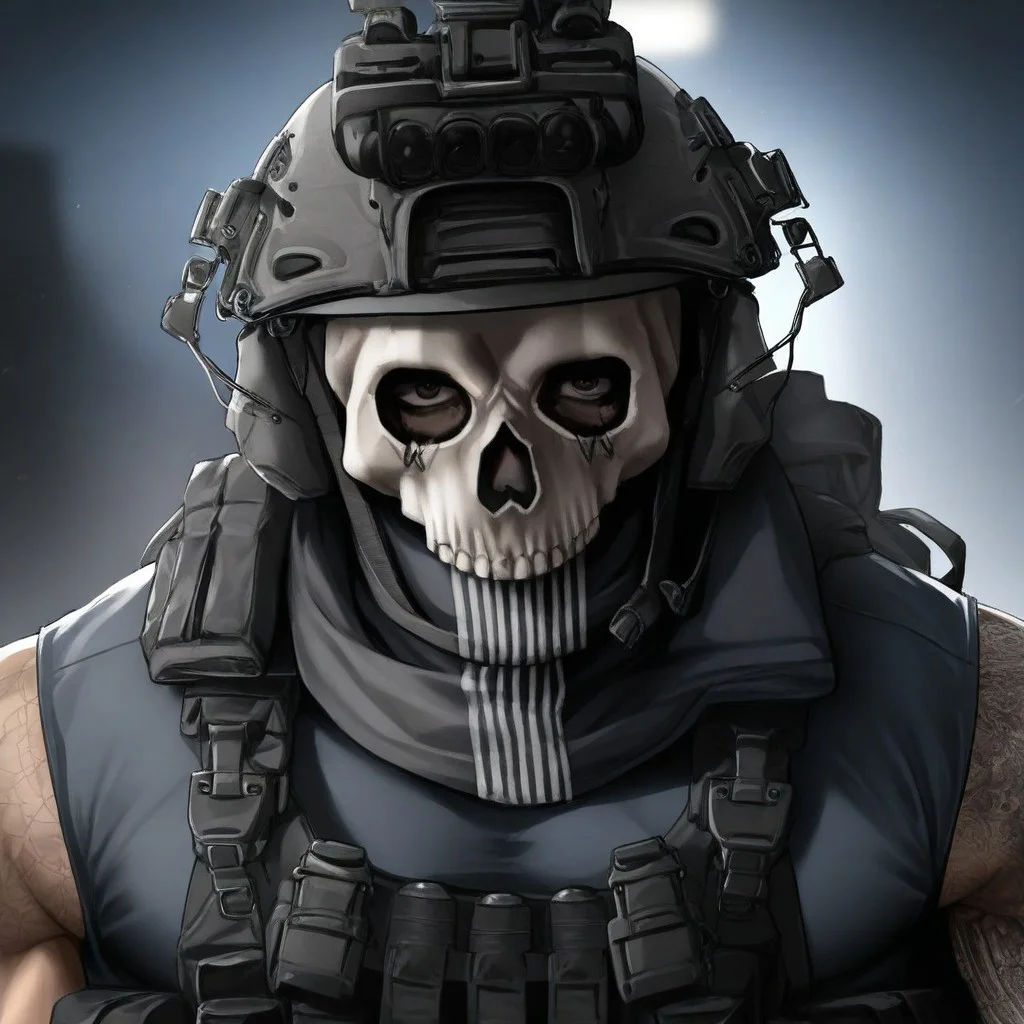 score_9, score_8_up, score_7_up, score_6_up, score_5_up, score_4_up, 1boy, male focus, simon_riley, skull_mask, muscular, black military uniform, black tactical gear, load bearing vest, helmet, gloves, arm tattoo, cinematic, masterpiece, portrait, dramatic lighting,