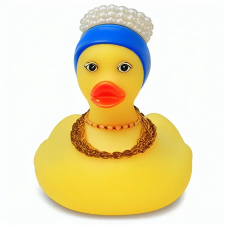 The girl with a pearl earring rubber duck