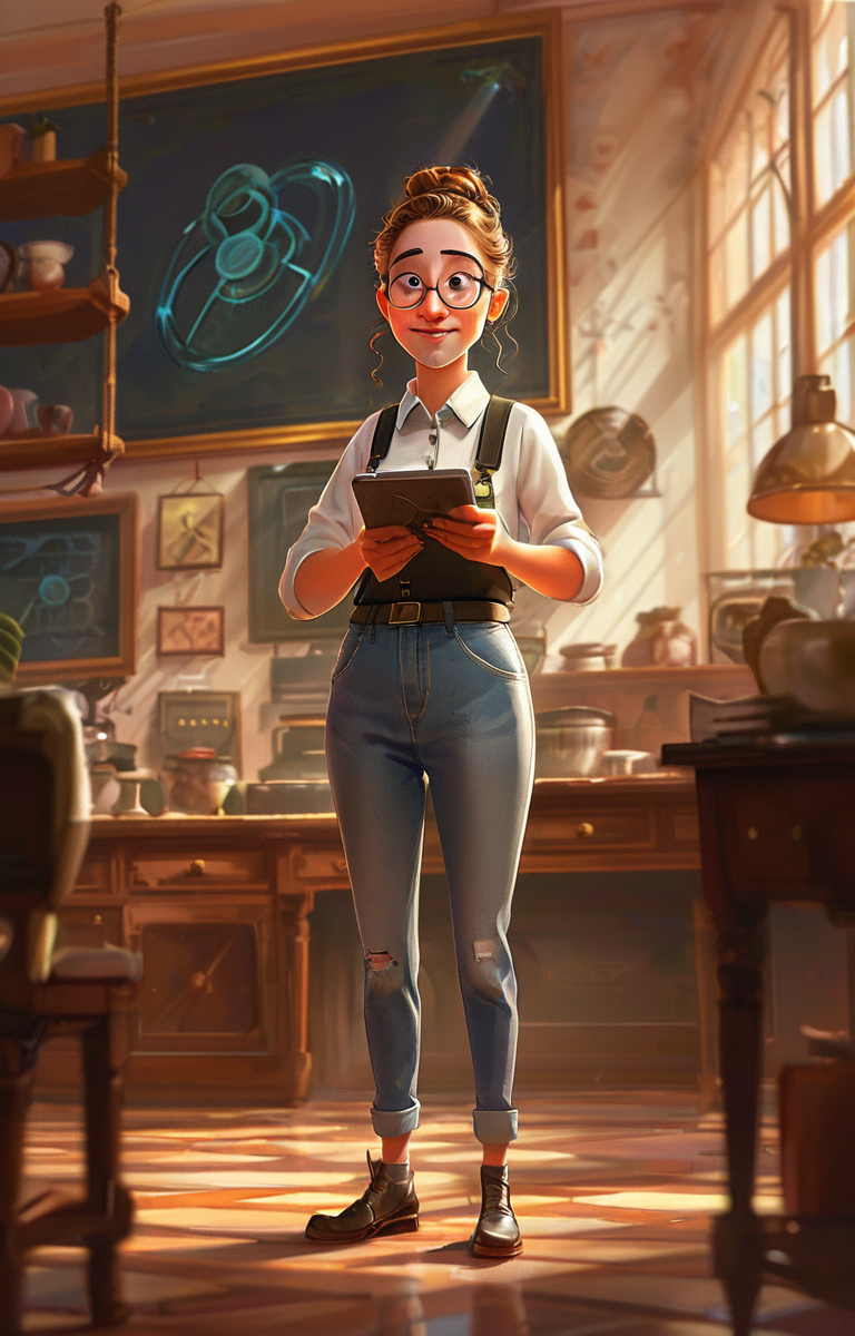 masterpiece,best quality,<lora:tbh2-sdxl:0.9>,illustration, tech genius teenage girl