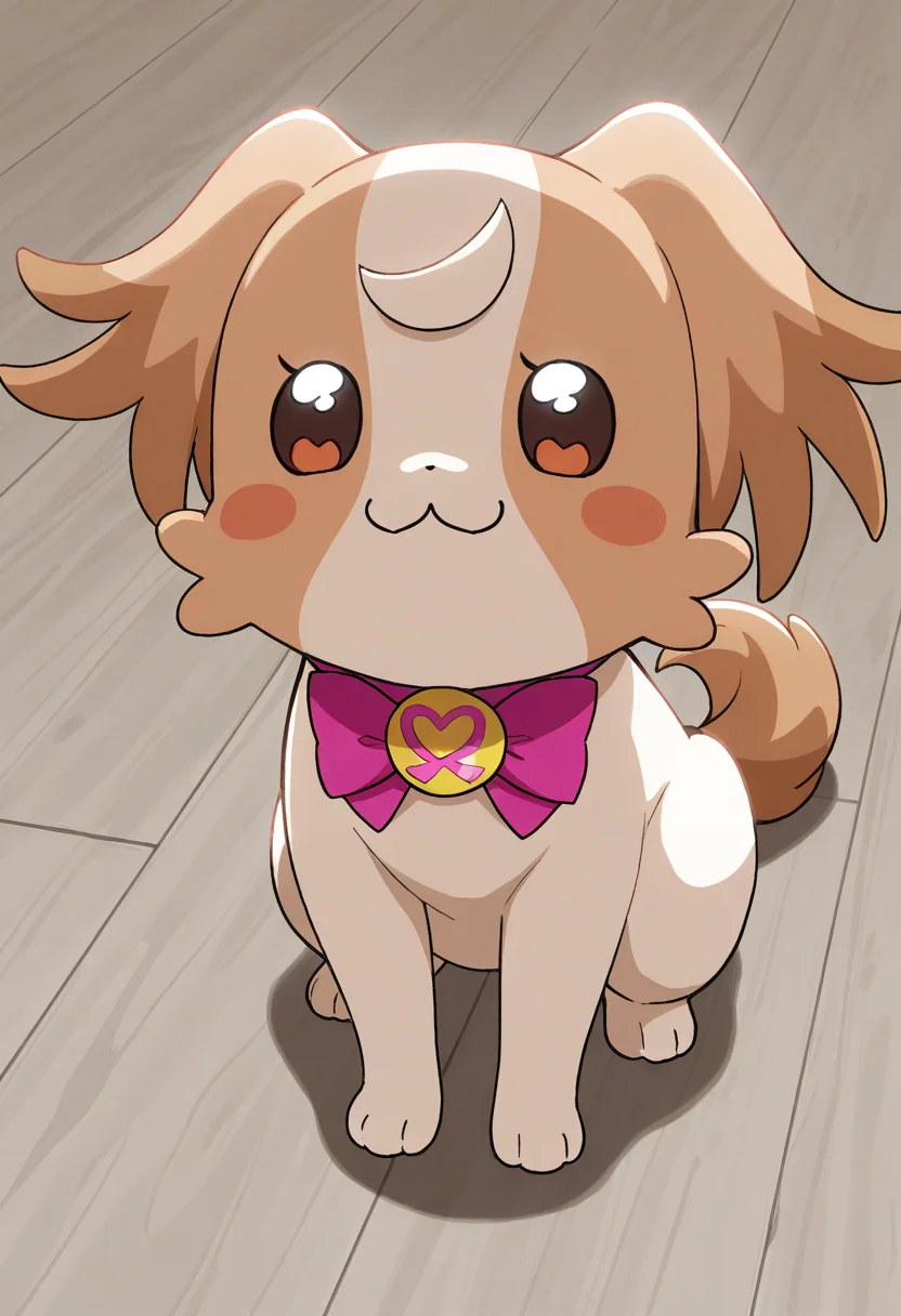 best quality, masterpiece, very aesthetic, dogkomugi, no humans, solo, :3, bowtie, dog, bow, furry, feral,
