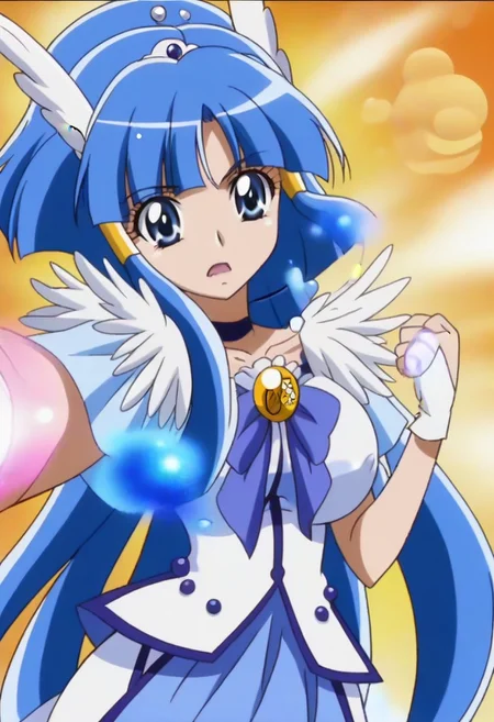 , source_anime, masterpiece, BLUE hair,best quality, detailed background,,rating questionable, detailed background, shiny skin, <lora:curebeauty.pony:1>, curebeauty, , ,, , ,,,,,,anime coloring, anime screencap, 1girl,Solo ,, anime,PUFFY nipple,huge breasts,,,official art, Uncensored ,Unedited ,,,,,,,,,,,,, ,, ,,