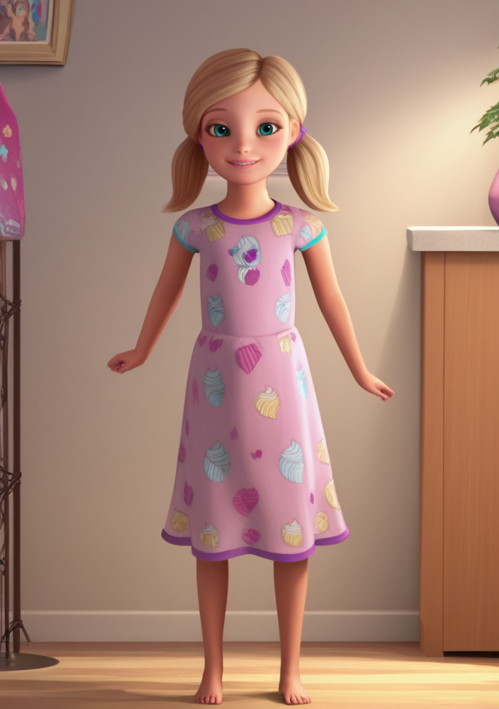 score_9, score_8_up, score_7_up, score_6_up, source_cartoon, 1girl, solo, full body,
chelsea_roberts, blonde hair, aqua eyes, twintails, short twintails, dress, barefoot, child, female child, indoors, looking at viewer, smile, dynamic pose, volumetric lighting , cinematic ,
 <lora:Chelsea_roberts:1><lora:hand 4:1>perfection,