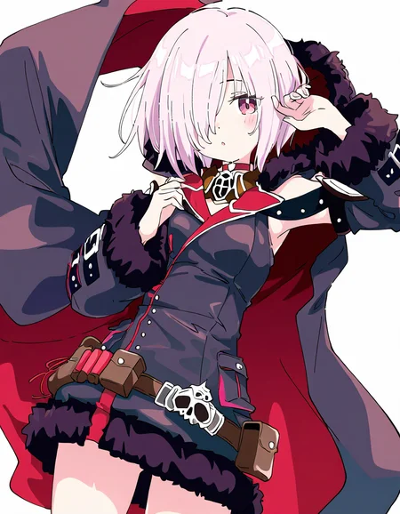 wizardess of oz,1girl,solo,looking at viewer,simple background,white background,cowboy shot,<lora:wizardess of oz-000012:0.8>,(hood down:1.2),alternate costume,, masterpiece, best quality, very aesthetic, absurdres,newest, incredibly absurdres,, (Ixy:0.6)),(hiten \(hitenkei\):0.7),