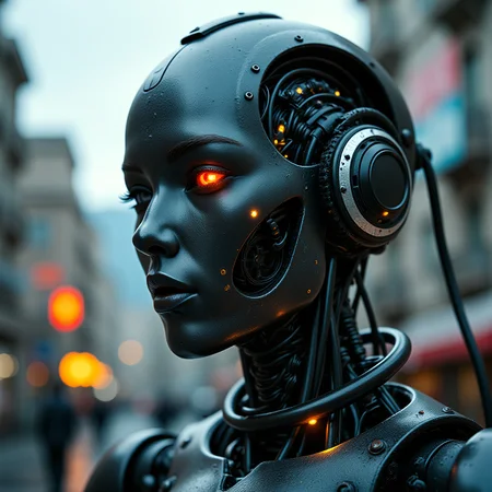 portrait of a post-apocalyptic robot <lora:flux_trainer/postApocalypse_v1_rank64_bf16:0.8>, <lora:flux/Sinfully_Stylish_.02_for_FLUX-000002>, <lora:flux/aidmaImageUpgrader-FLUX-V0.1>, detailmaximizer, <lora:flux/perfection style v1>, perfection style,