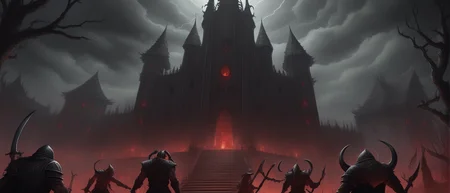 Death,heavy armor,hell,bloodmoon,blood,architecture,celtic,monster,carnivora,slaves,fog,thunder,storm