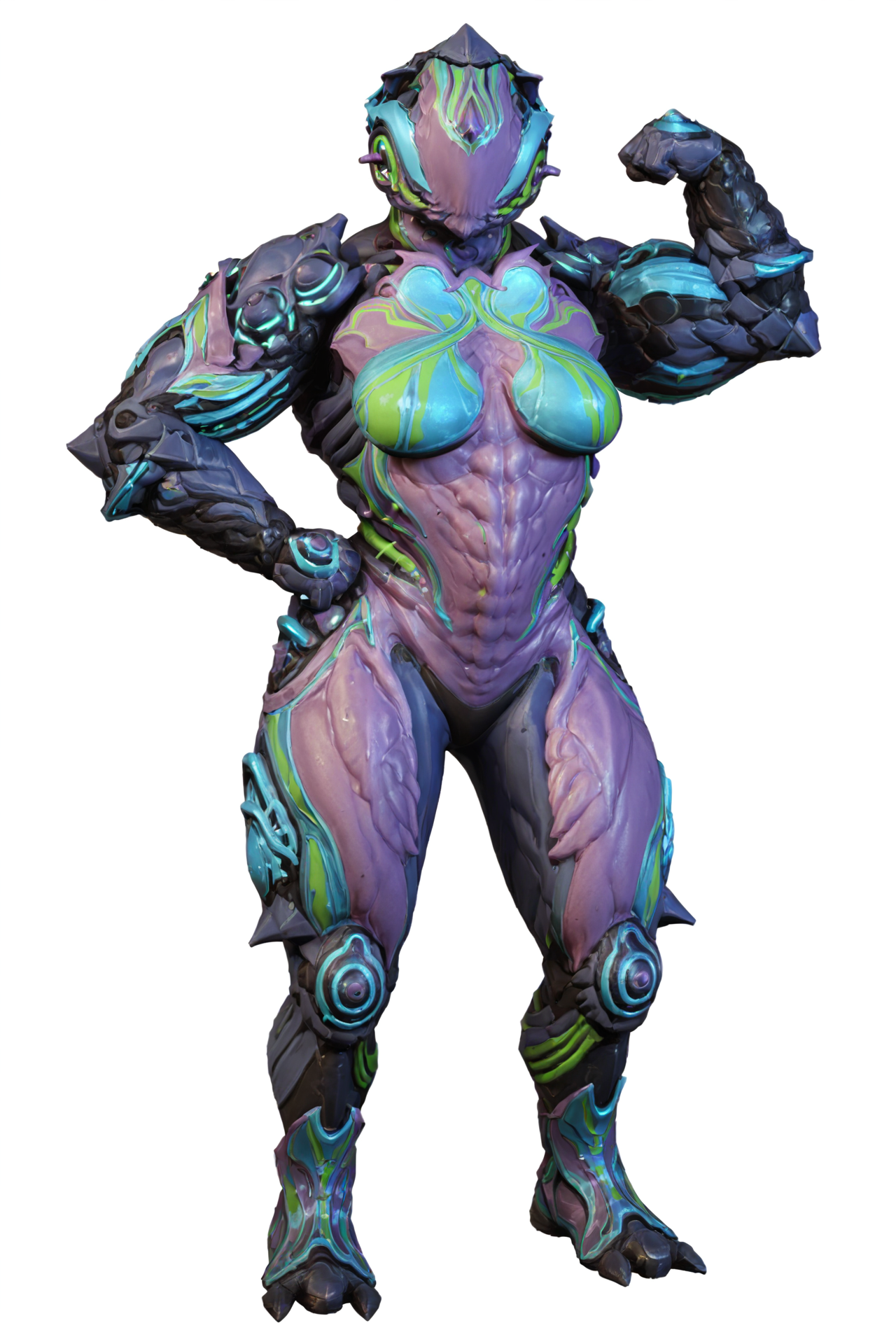 3d, simple background, white background, score_9, score_8_up, score_7_up, score_6_up, score_5_up, score_4_up, full body BREAK
<lora:HildrynPDXL:0.8> hildryn, warframe, purple body, muscular female, hand on hip, flexing, standing