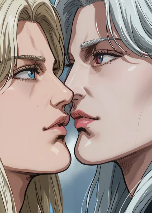 score_9, score_8_up, score_7_up,, <lora:Fist_of_the_North_Star_-_PonyXL:1> Northstar style, profile photo of a women with platinum blonde hair hair, , <lora:PerfectEyesXL:1> <lora:add-detail-xl:1>