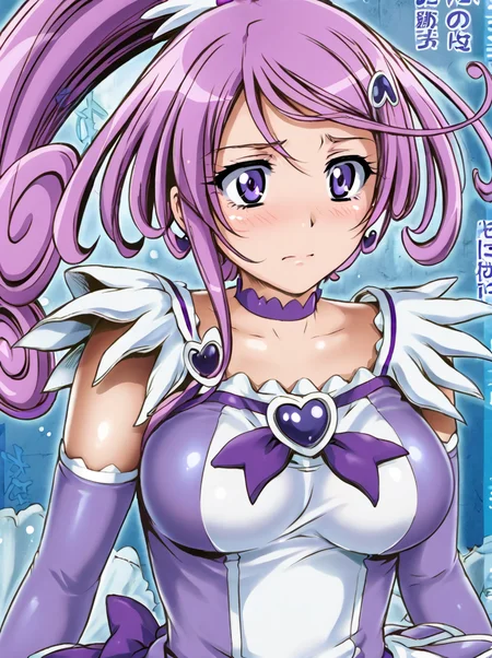 detailed background, shiny skin, rating safe, 
<lora:cyclone.pony:1>,
cyclone, curesword, 
large breasts, 
clothed girl, 
upper body,