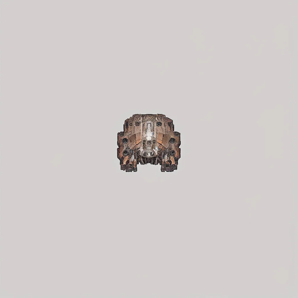 <lora:Starsector_Ship_Pony_LORA:1>, simple background, spaceship, lowtech, capital