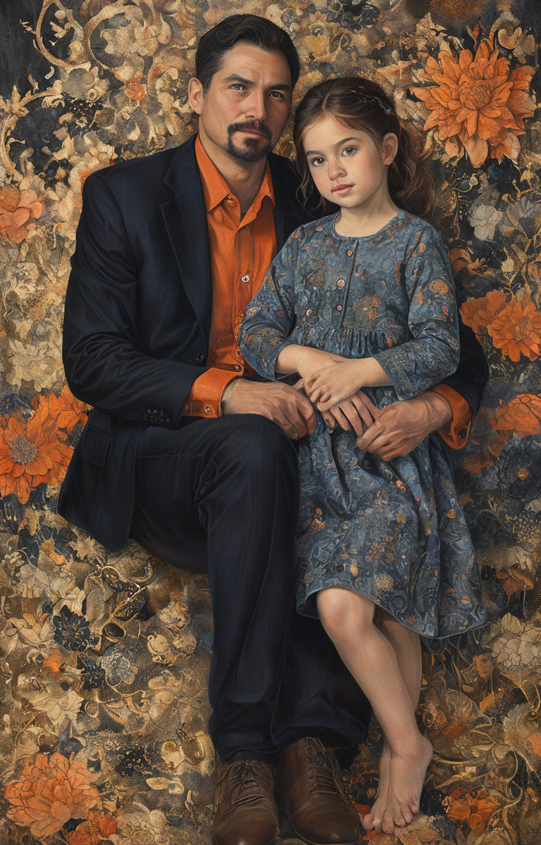 masterpiece,best quality,<lora:tbh36-sdxl:0.9>,illustration, portrait of family