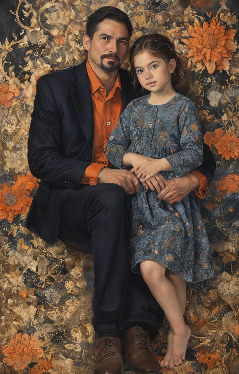 masterpiece,best quality,<lora:tbh36-sdxl:0.9>,illustration, portrait of family