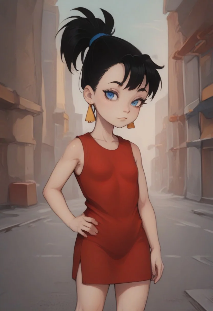 score_9, score_8_up
1 furry girl, solo, zvezdochka, red dress, sleeveless, small breasts, blue eyes, earrings, black hair, ponytail, looking at viewer, one hand on hip, standing, sexy pose, outdoors, street, seductive
<lora:zvzd_pdxl-000009:0.7>