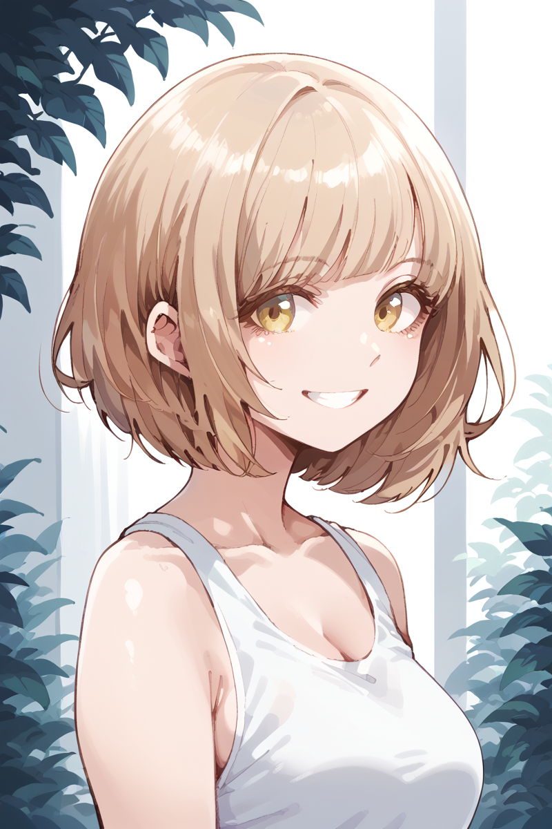 score_9, score_8_up, score_7_up, score_6_up, 
 <lora:Hagi-gihaV2:1> hagi, 1girl, smile, pretty, portrait, bob cut, casual clothes,