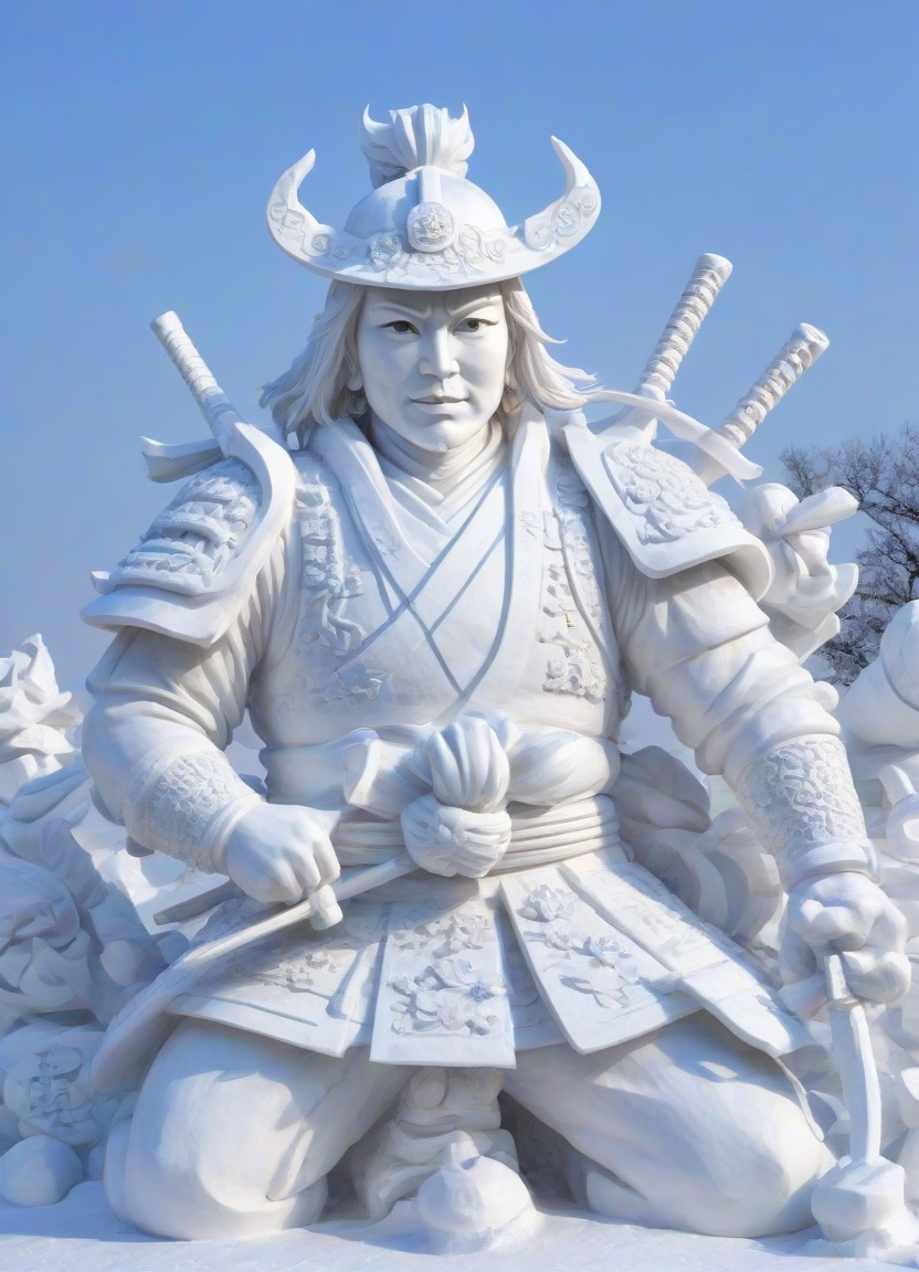 <lora:PE_SnowSculpture:0.8 >  PESnowSculpture,Snowsculpture,
beautiful samurai
masterpiece, high resolution, octance 4k, high detail,