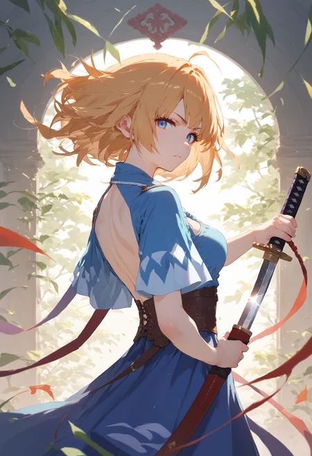 score_9, score_8_up, score_7_up, 1girl, holding sword unsheathing, from side, looking at viewer, looking back
<lora:unsheathing_2_final:1>