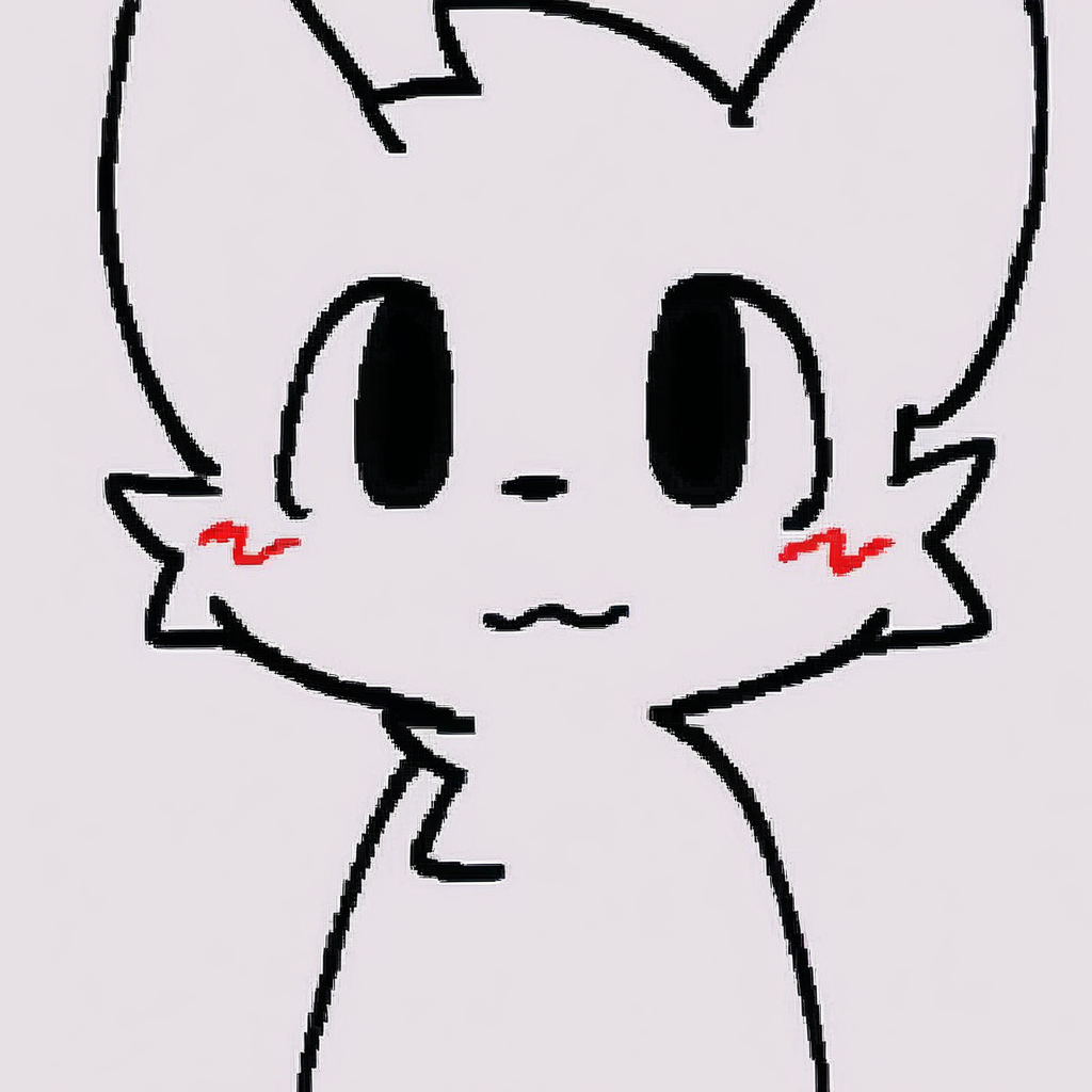 1boy, solo, white background, simple background, furry, :3, looking at viewer, blush