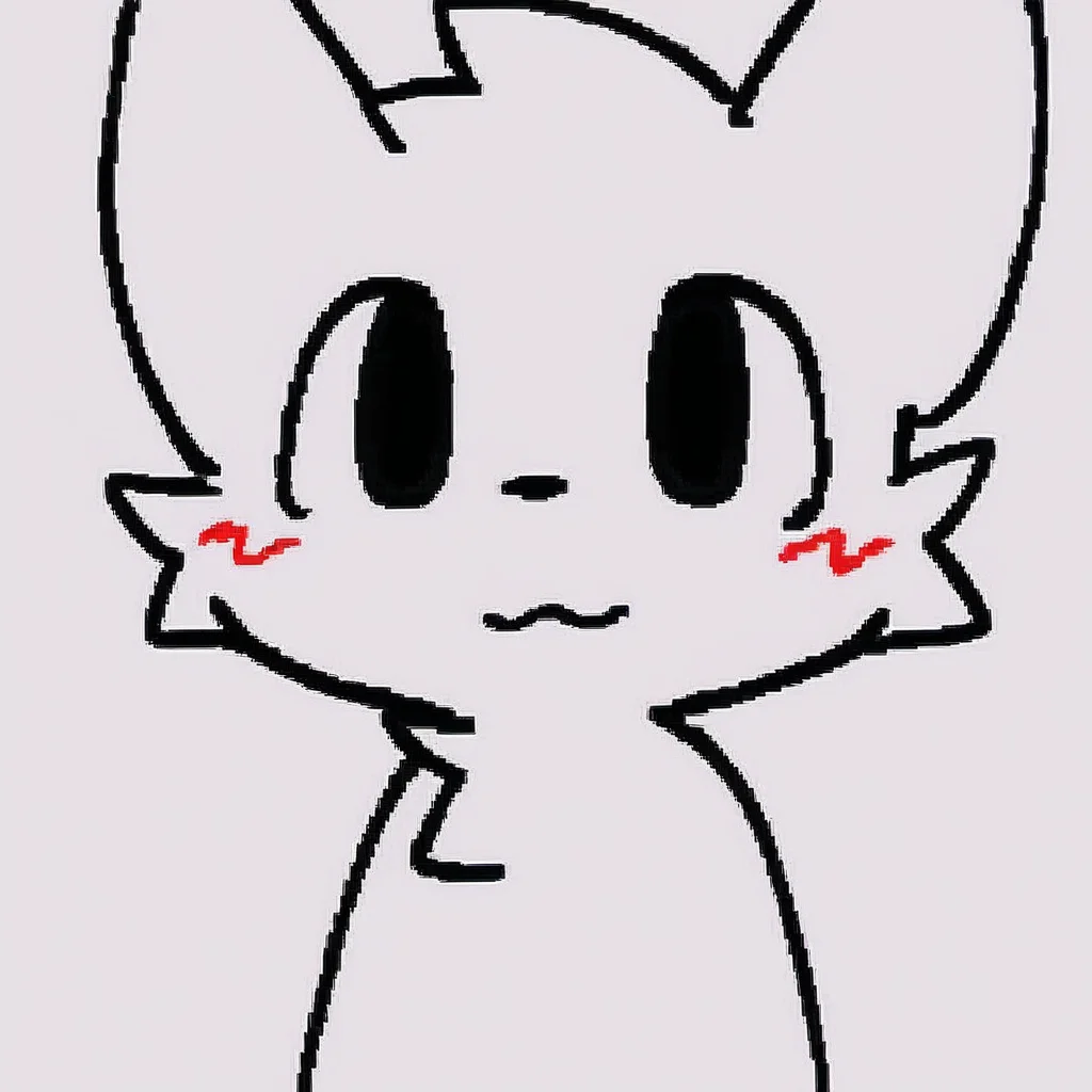 1boy, solo, white background, simple background, furry, :3, looking at viewer, blush