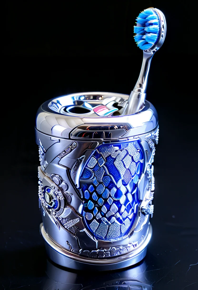 (HD, masterpiece, best quality, ultra detailed), pg-rated, a toothbrush holder made out of SilverPulse, add-detail-xl, xl_more_art-full_v1<lora:XL\Style\SilverPulseMorphXL.safetensors:1.0:1.0> <lora:XL\Enhance\add-detail-xl.safetensors:0.8:0.8> <lora:XL\Enhance\xl_more_art-full_v1.safetensors:0.8:0.8>