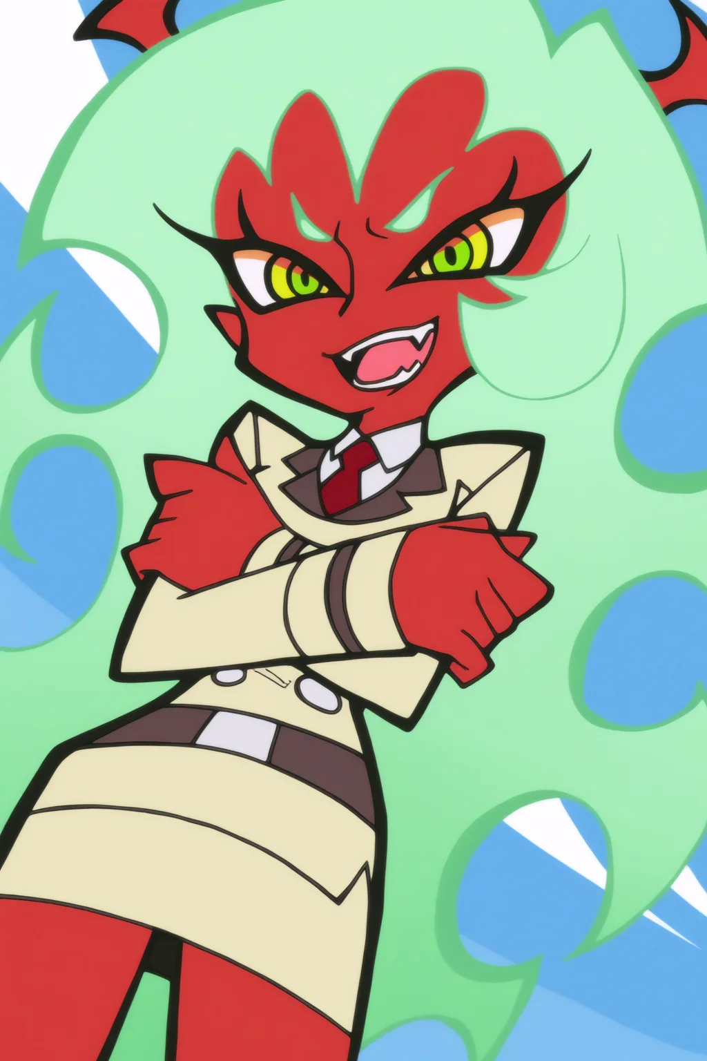 masterpiece, scanty daemon, <lora:panSto-multicharacter-Illustrious-XL:0.8>