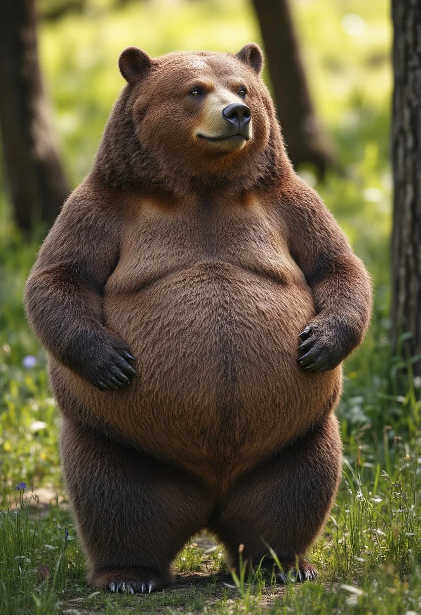 fatimals a bear outdoors