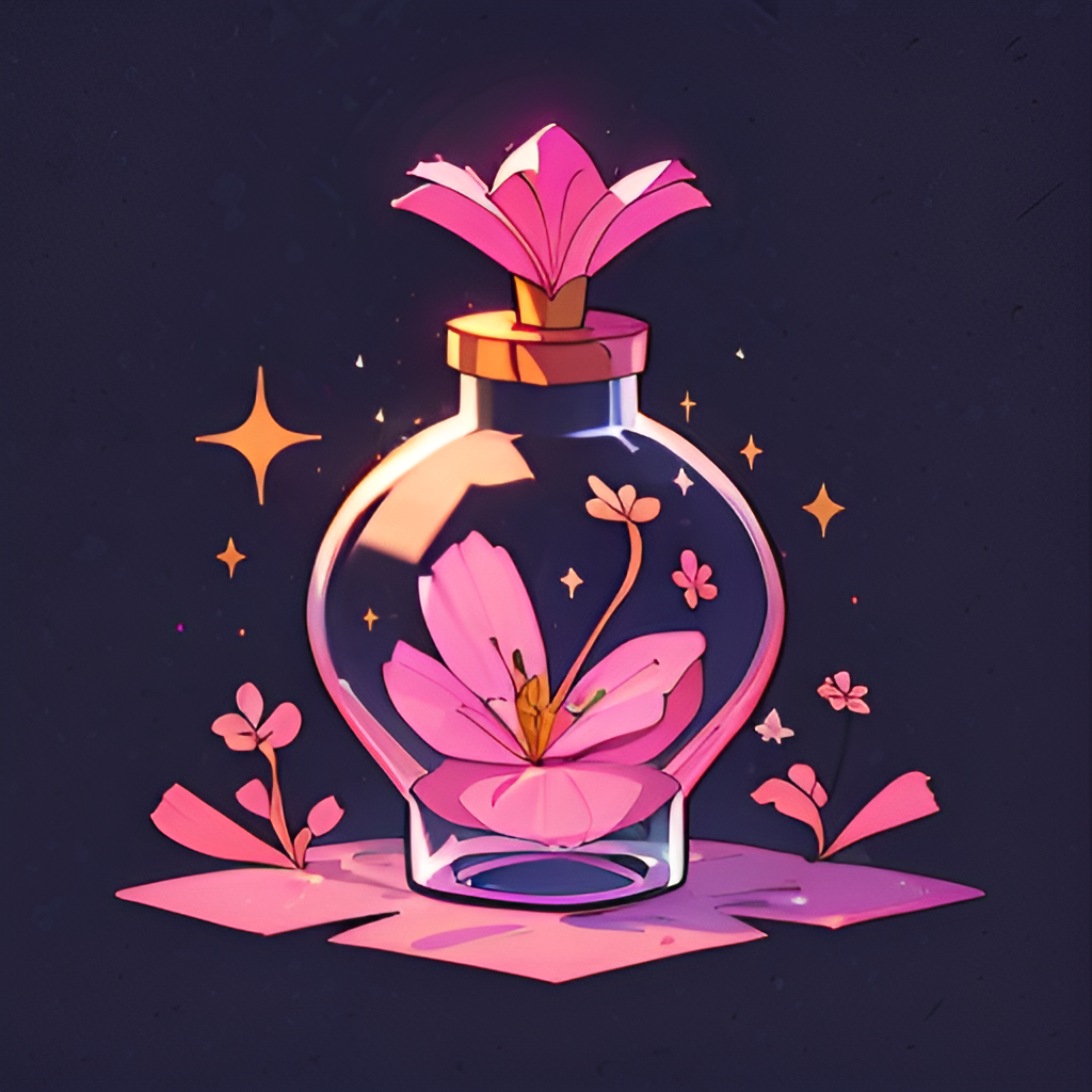 <lora:magicbottle:0.8>, bottle, flower in a bottle, sparkle, black background, <clip:skip:2>, <lora:lcm-lora:1.0>, masterpiece, 8k, high resolution, shallow depth of field, sharp focus