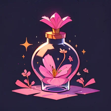 <lora:magicbottle:0.8>, bottle, flower in a bottle, sparkle, black background, <clip:skip:2>, <lora:lcm-lora:1.0>, masterpiece, 8k, high resolution, shallow depth of field, sharp focus