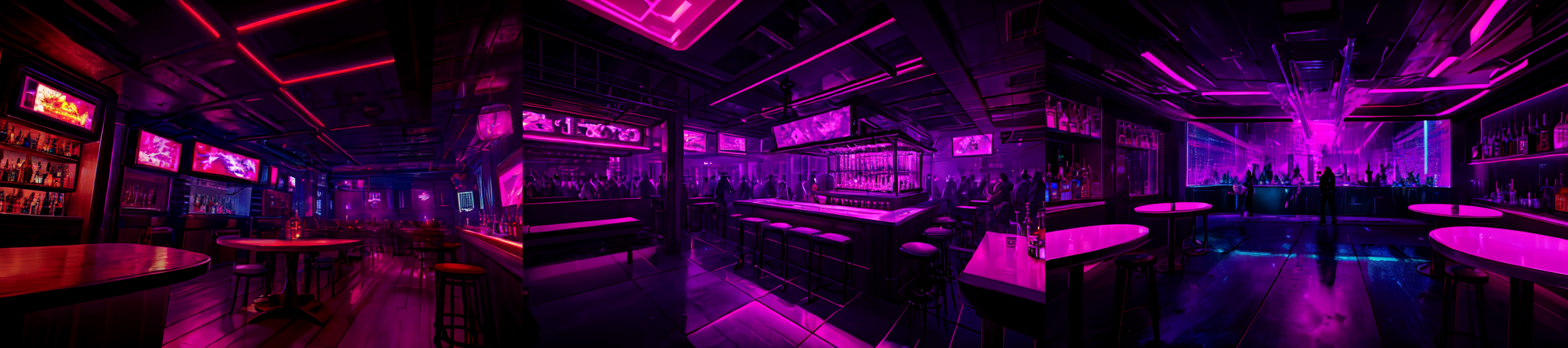 highly insanely detailed, masterpiece, top quality, best quality, highres, 4k, 8k, RAW photo, (very aesthetic, beautiful and aesthetic), 
__lazy-wildcards/subject/env-bg-interior/cyberpunk_club/prompts__, 
<lora:Cyberpunk_Club:0.5>, 
(1girl:1.3), 1other, 
__lazy-wildcards/dataset/background__,âââ