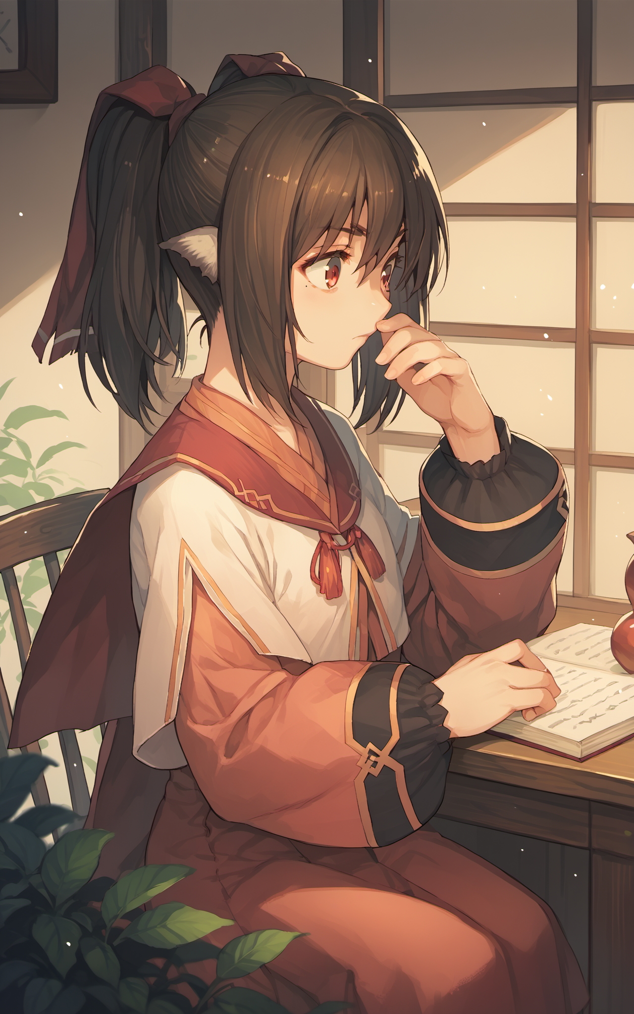 score_9,score_8_up,score_7_up,score_6_up,score_5_up,score_4_up,source_anime,1girl,<lora:Nekoneutawarerumono_pony:0.8>,nekone \(utawarerumono\),nekone_formal,utawarerumono: itsuwari no kamen,jitome,