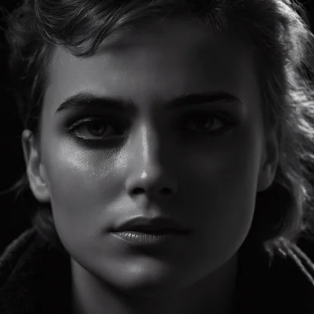 cinematic film still of <lora:detailed_notrigger:0.1>
<lora:facial expression style v2:0.1>
<lora:perfection style:0.1> perfection style
<lora:TeethXL:0.1>
<lora:detailed:0.1> detailed
<lora:skin texture style:0.2>
<lora:SDXLHighDetail_v5:0.2>
<lora:Chiaroscuro Lighting Style v2:1>
<lora:Chiaroscuro Lighting Style:0.3>
dramatic, cinematic, shadow, partially covered in shadow, a woman with a teary face and a black background Chiaroscuro Lighting Style, solo, 1boy, monochrome, greyscale, male focus, scar, black background, close-up, realistic, shallow depth of field, vignette, highly detailed, high budget, bokeh, cinemascope, moody, epic, gorgeous, film grain, grainy