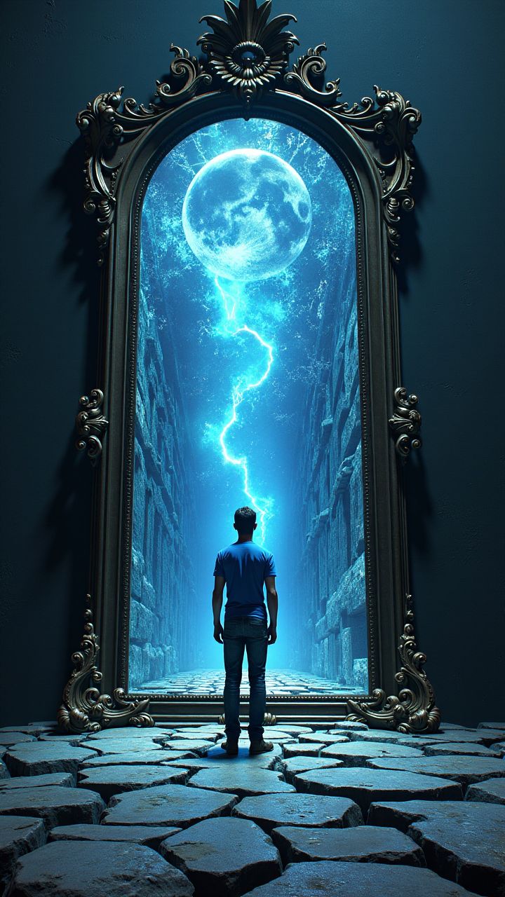 A surreal cover of a game called "Shattered Dimensions," featuring a hero stepping through a broken mirror, with different realities visible through the shards. 
, <lora:aidmaImageUpgrader:0.25> aidmaimageupgrader ,
 <lora:aidmaHyperRealismV0.2:0.7> aidmahyperrealism