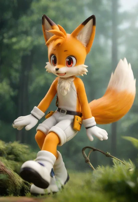 ASCII, high quality, ultra detailed, score_9, score_8_up, score_7_up, (forest), (forest background), cute, 3boy, 18 years old, 18 yo, (furry), foxboy, fox boy, fox ears, fox tail, white tail tip, short spikey hair, orange fur, fox eyes, (red eyes), paws, <Flux - LoRA - UmeSky:1>, <lora:ume_sky_v2:1>, view from below, closeup, orgasmic face,