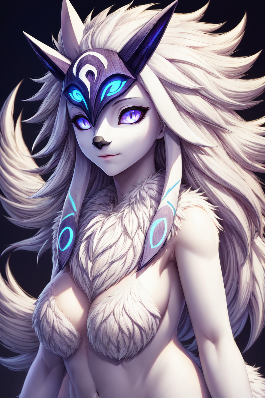 anime artwork <lora:KindredXL:0.6> kindred, lamb, white fur, unmasked, (full body, full shot), ZIP2D . anime style, key visual, vibrant, studio anime,  highly detailed