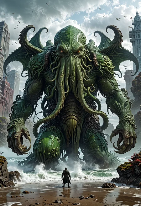 cinematic giant cthulhu
<lora:EpicF4nta5yXL:0.8>
<lora:add-detail-xl:1>
<lora:WildcardX-XL-Detail-Enhancer:1>
<lora:MJ52:0.375>
<lora:CinematicStyle_v1:0.42>