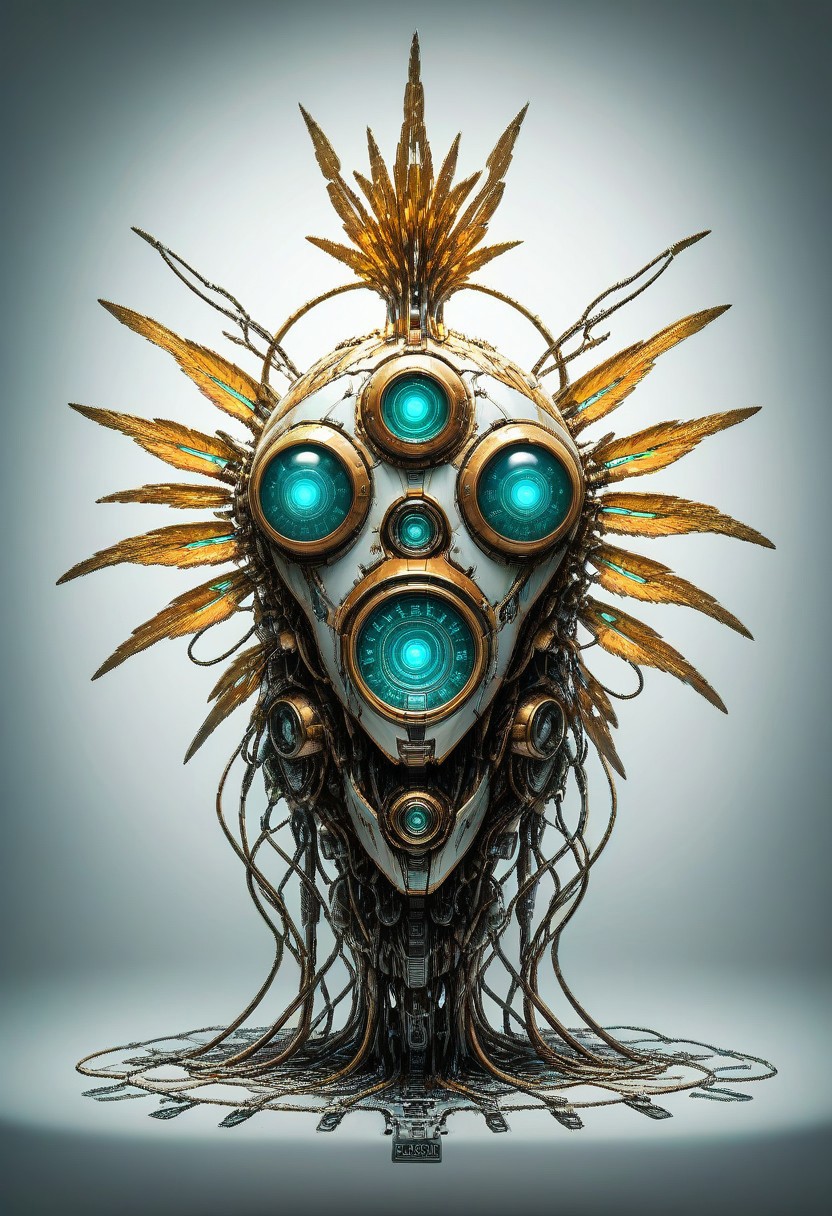 robot chicken, sci-fi, sharp focus, studio photo, intricate details, highly detailed, intricate artwork, masterpiece, ominous, movie poster, golden ratio, trending on cgsociety, trending on artstation, highly detailed, vibrant, studio lighting, ultra realistic, bokeh, sharp features, evi@decrepPunk,