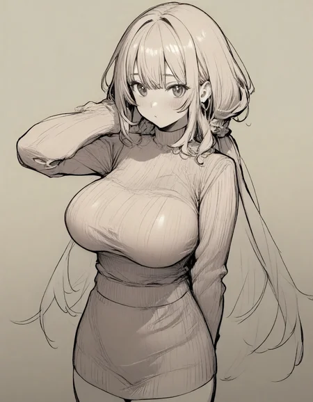 1 girl, big breasts, <lora:hand 4:1>