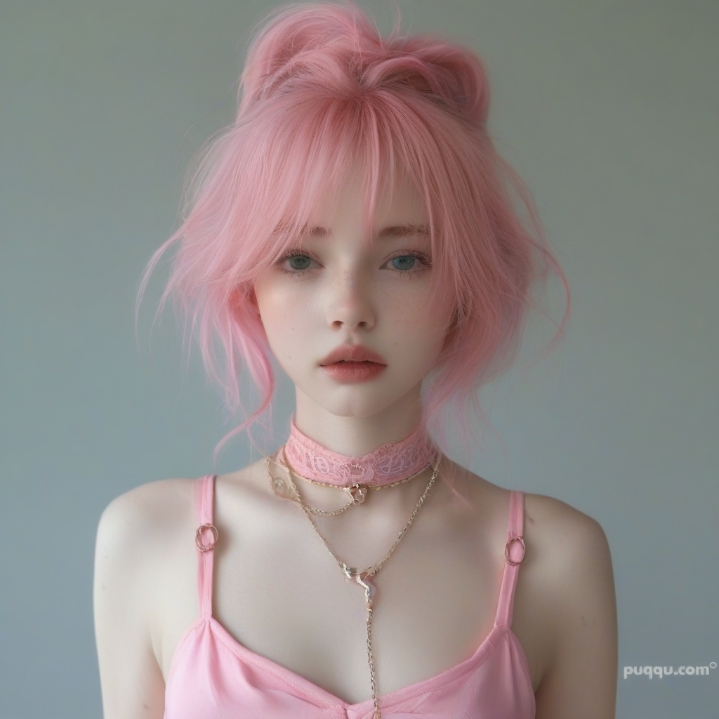 1girl,pink hair,<lora:pinkhair_SDXL-000004:1>,scar,scar,