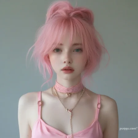 1girl,pink hair,<lora:pinkhair_SDXL-000004:1>,scar,scar,